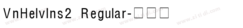 VnHelvIns2 Regular字体转换